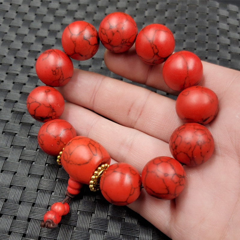 饰品手链优化鸡血红圆珠手串