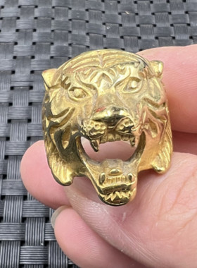 黄铜戒指豹子头指环手饰