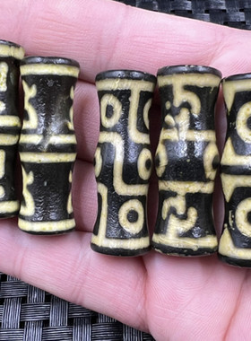 精美复古莲花金刚天珠九眼竹节珠