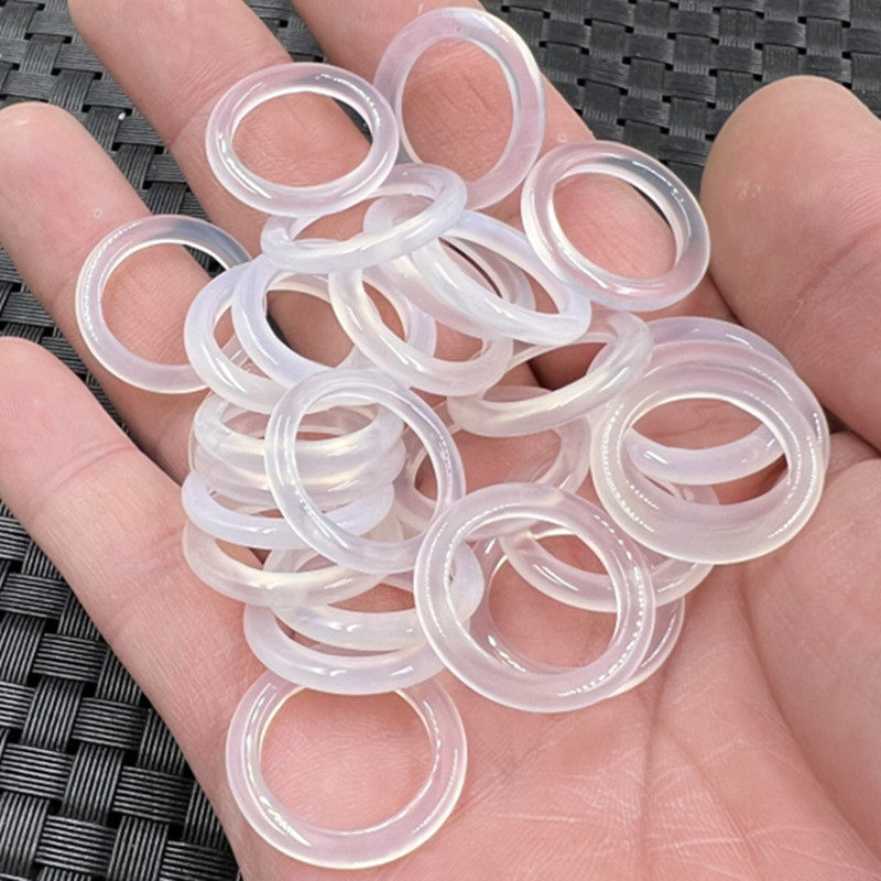 玉石戒指冰种白玉髓戒指细条玛瑙戒指佛珠跑环饰品戒指玉手饰指环,珠宝/钻石/翡翠,手饰,淘宝优惠券,粉丝福利购,淘宝优惠卷