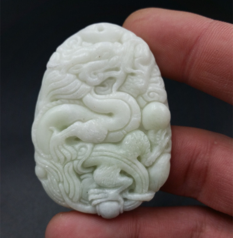 正品a货陕西龙戏珠牌子天然玉石