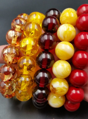 新款琥珀蜜蜡手链批发毫米饰品