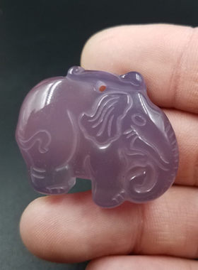 高档精美冰种紫色玛瑙天然玉石