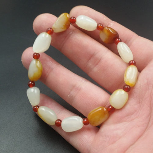 a货原石手串新疆和田玉