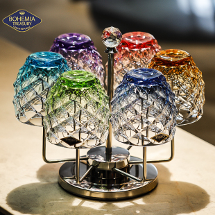 捷克BOHEMIA进口水晶玻璃创意彩色水杯威士忌洋酒啤酒杯果汁杯子