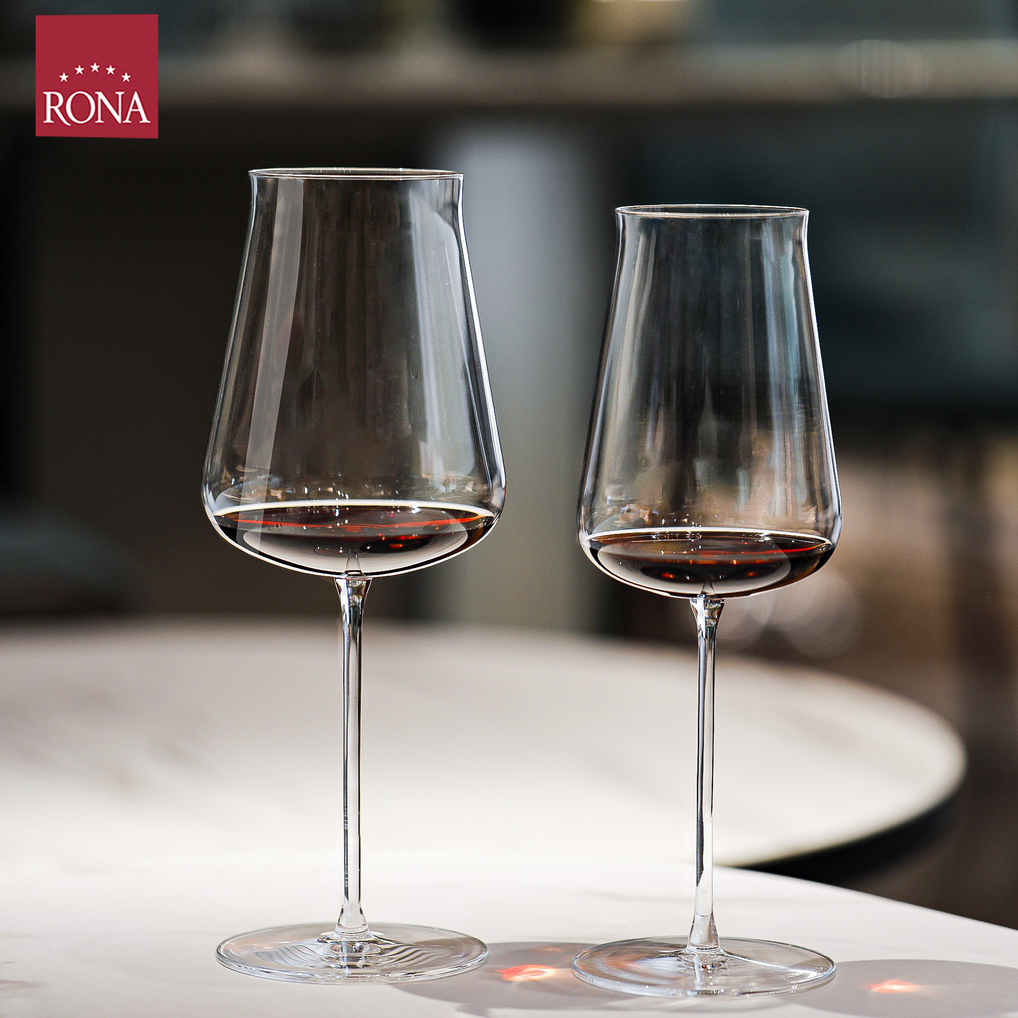 捷克进口rona收藏级手工红酒杯水晶玻璃高档波尔多高脚白葡萄酒杯