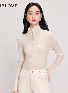 【舒软针织控】设计感羊毛针织衫套头毛衣DOUBLOVE贝爱25秋季新款