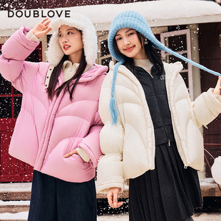 【泡芙羽绒服】连帽婴儿肌触感白鸭绒DOUBLOVE贝爱25冬季新款