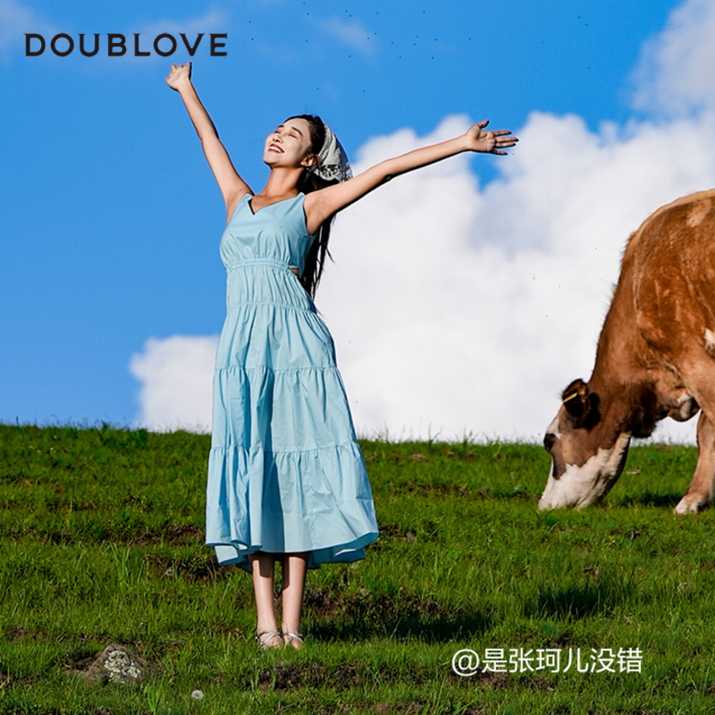 【多巴胺彩棉】吊带连衣裙蛋糕裙
