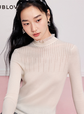 【绢丝羊毛衫】打底针织衫公主衫含桑蚕丝DOUBLOVE贝爱25秋季新款