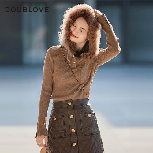 【轻羽连帽衫】套头毛衣长袖甜美