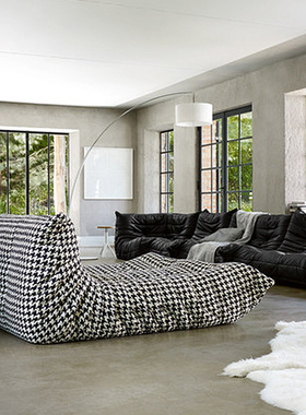 德加LIGNE ROSET写意空间TOGO毛毛虫沙发床贵妃榻单人躺椅懒人椅