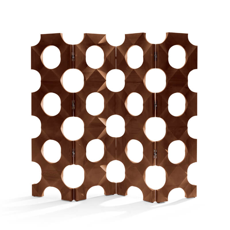 Degas德加中古Leonidas屏风隔断客厅入户移动创意实木复古装饰