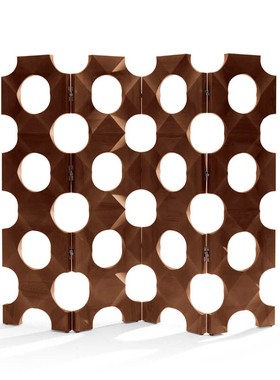 Degas德加中古Leonidas屏风隔断客厅入户移动创意实木复古装饰