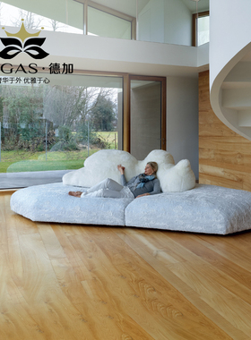 德加北极熊沙发大平层别墅意式极简设计师款异形懒人沙发客厅