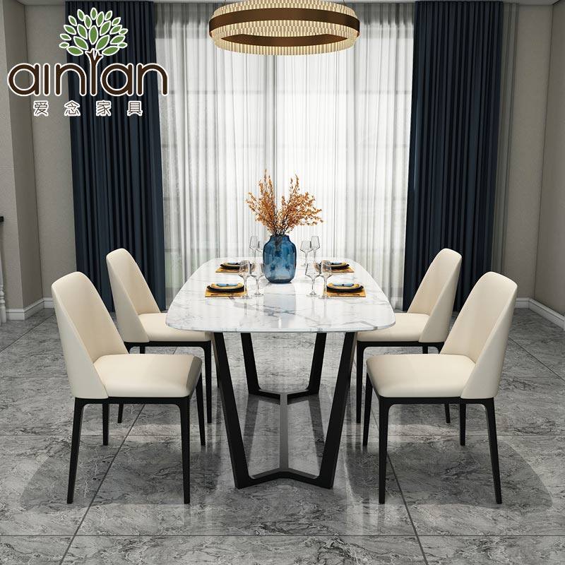 愛念北歐實木大理石餐桌椅組合現代簡約長方形小戶型客廳6人飯桌在類目 住宅傢俱, 桌類, 餐桌中 - 來自Buy2taobao.com提供專業的淘寶代購服務