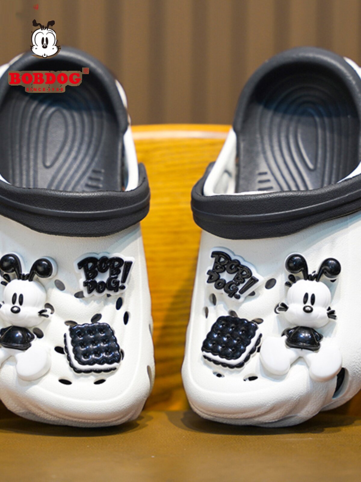 巴布豆儿童拖鞋夏季男女童新款居家防滑洞洞鞋可外穿厚底沙滩凉拖