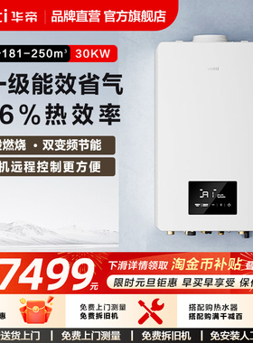 华帝燃气壁挂炉天然气采暖炉家用节能供暖全屋LL1PBD30-i16303