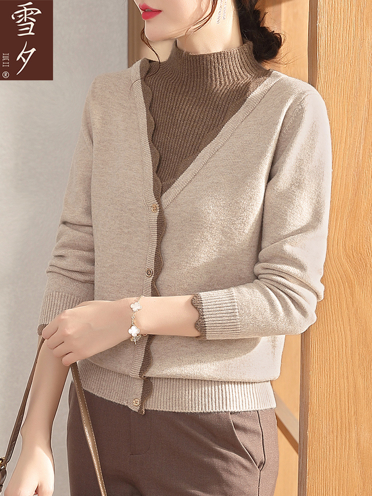 妈妈春秋2025新款打底小衫加绒毛衣中老年女洋气高贵上衣服针织衫