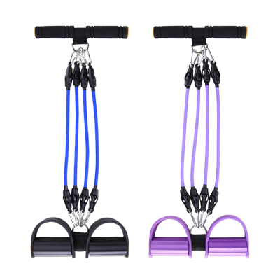 三用脚蹬拉力器瘦腰瘦肚子运动仰卧起坐辅助健身器材家用弹拉力绳