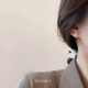 925银针简约日常天然淡水珍珠银针耳钉 小香耳环新款 七与 小酒窝