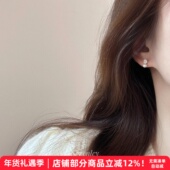 七与 小星球 上班耳钉mini精致925银针百搭淡水真珍珠日常耳环女