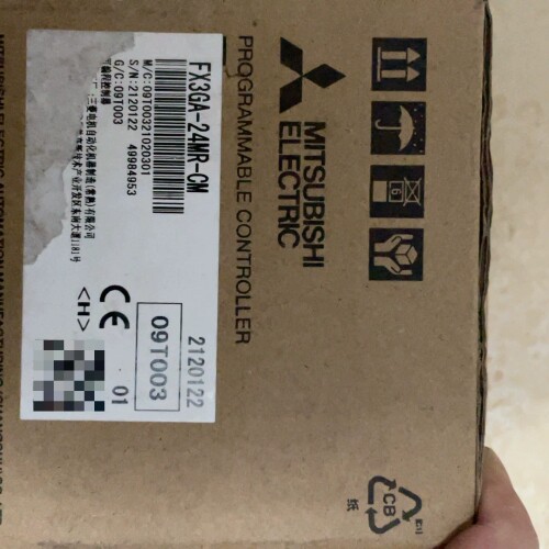 21年仅拆封三菱PLC，型号FX3GA-24MR-CM。 议价