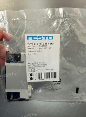 FESTO费斯托566492电磁阀VUVG-B10-(议价）