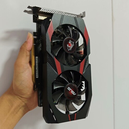 华硕GTX1050Ti 4G地狱犬显卡，双风扇散热，成色还不 议价