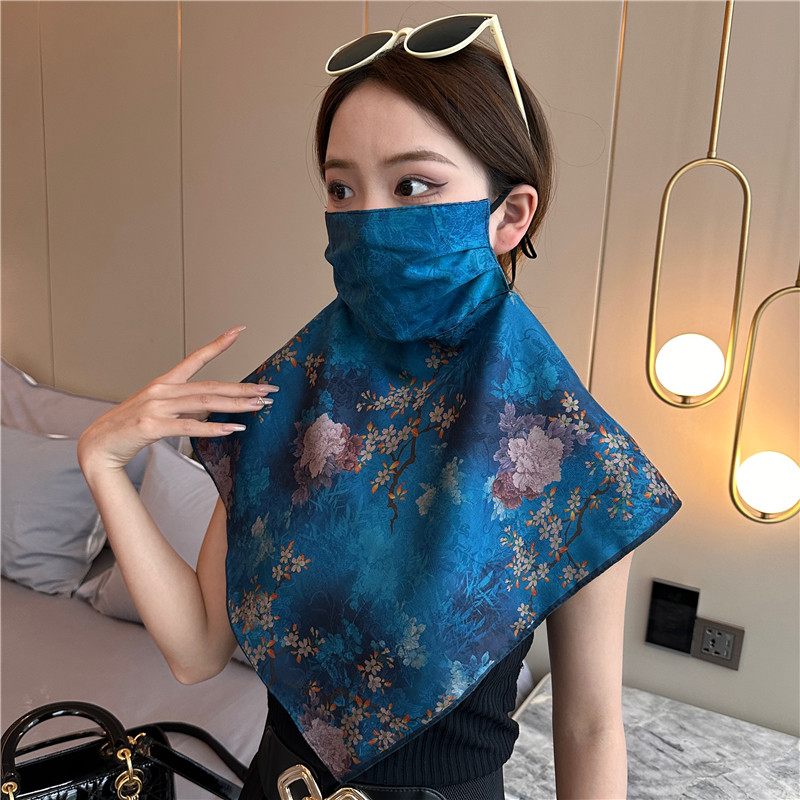 简牛夏季女印花面罩丝巾时尚百搭