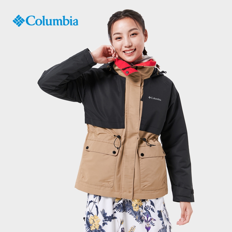 Columbia哥伦比亚棉服女子户外防风保暖中长款滑雪服外套WR6272