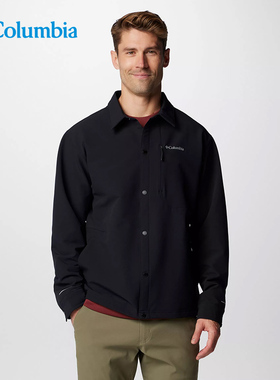 Columbia哥伦比亚户外男24秋冬新款拒水加绒保暖衬衫夹克AE5473