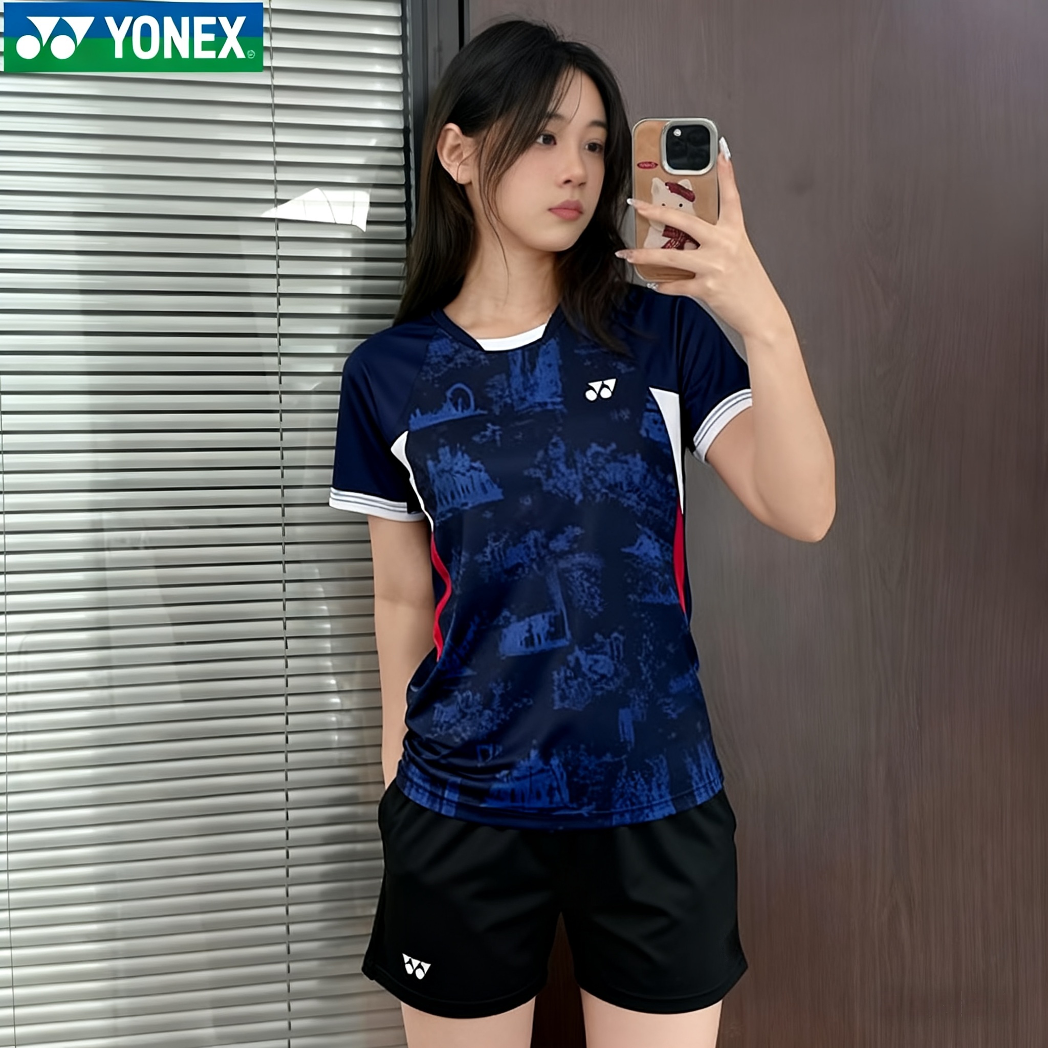 2025新款YONEX/尤尼克斯羽毛球服男女款运动短袖速干比赛训练套装