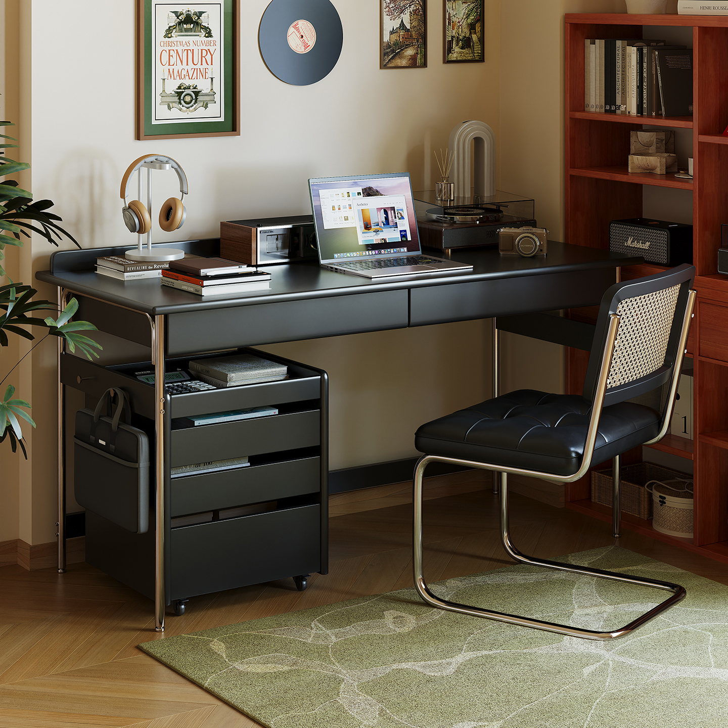 实木电脑桌家用包豪斯书房书桌