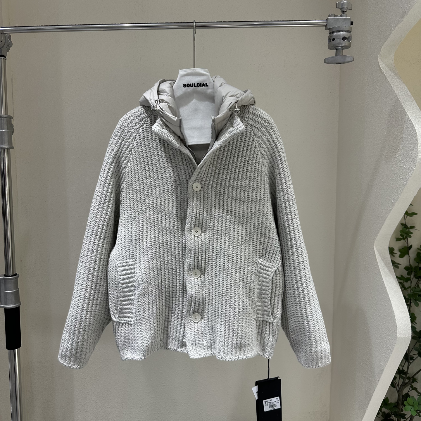 2025秋冬新款男士针织羽绒服