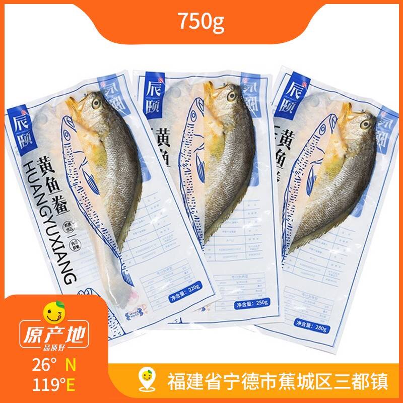 辰颐物语宁德黄鱼鲞3条共750克海鲜水产免杀不含酱料