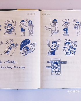 4件包邮】inconceivable不可思议 杂食候鸟零食指南VINE和纸胶带