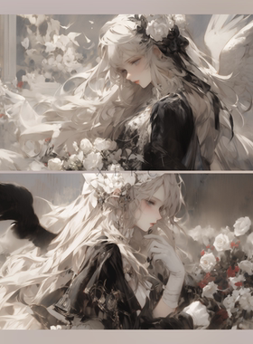 超清壁纸 油画风-白薇｜5K4K壁纸IPAD电脑IMAC平板XERCXERC