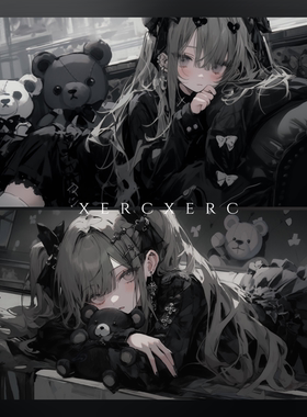 超清壁纸 暗黑系-曜熊｜5K4K壁纸IPAD电脑IMAC平板XERCXERC