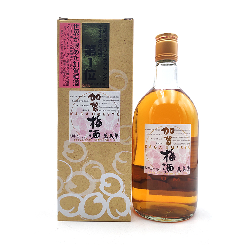 日本进口果酒 百岁乐加贺梅酒720ml礼盒装配制酒梅子酒 正品特价