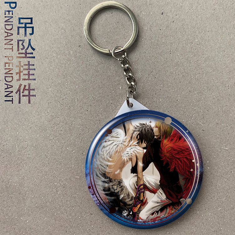 死亡笔记 夜神月 L 周边挂件吧唧吊坠徽章钥匙扣小镜子礼品