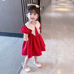 女童连衣裙夏季2025新款童装时髦洋气儿童网红公主裙宝宝夏装裙子