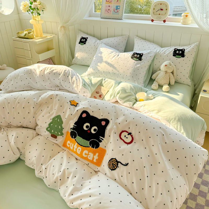 床单被罩三件套云朵棉床上用品