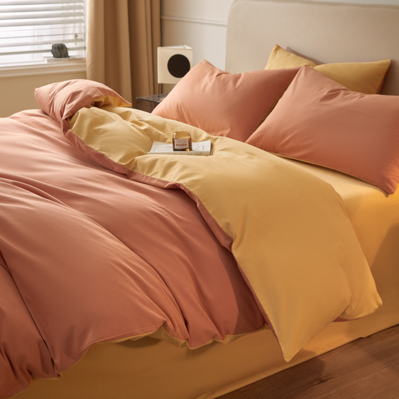 全棉磨毛四件套A类标准柔软舒适