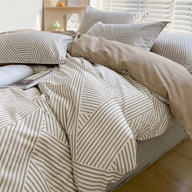 日式全棉四件套床笠款