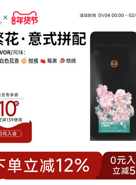 泰摩咖啡 埃塞俄比亚繁花意式拼配冷萃美式拿铁精品咖啡豆454g