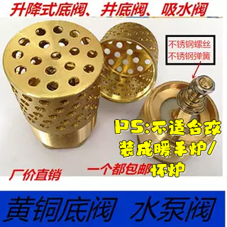 黄铜底阀水泵内螺纹2寸