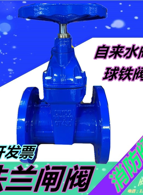 暗杆弹性座封闸阀DN50 65 80 100 150 软密封阀门法兰消防闸阀200