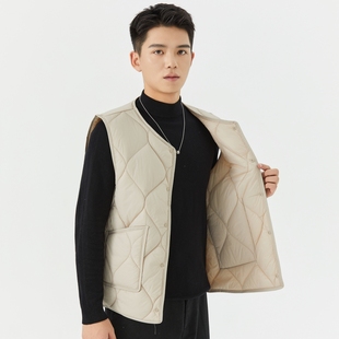 羽绒棉马甲男短款 轻薄打底保暖背心坎肩内胆小棉袄内穿坎肩外套冬