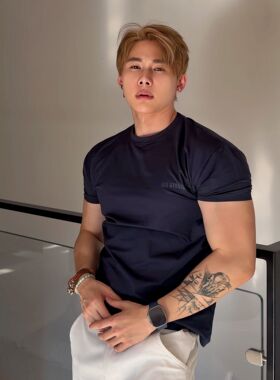 BEESTRONG26SS【无痕压胶】夏季休闲速干凉感无痕压胶工艺T恤短袖